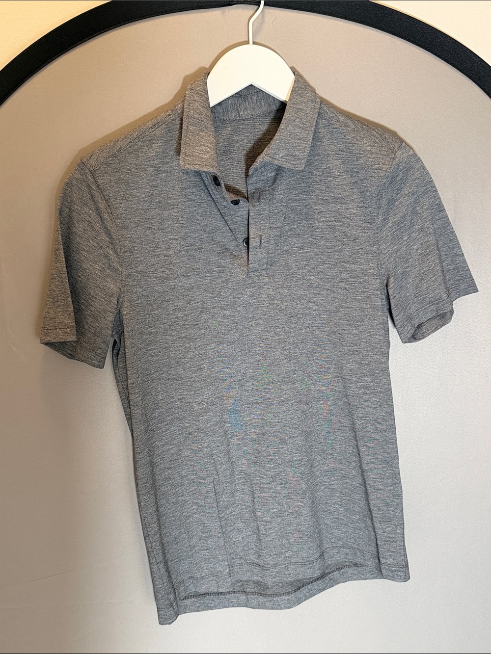 Men's lululemon Grey Short-Sleeve Polo Shirt